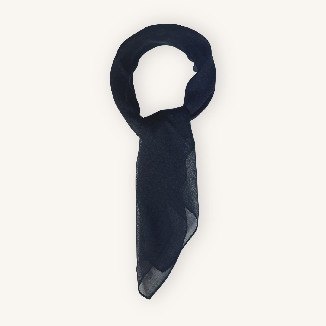 Dark Blue Modal Linen Bandana | Made in Italy | Portia1924