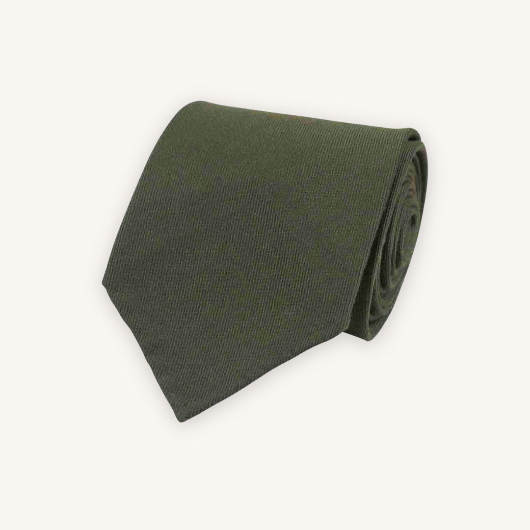 Green Silk Tie