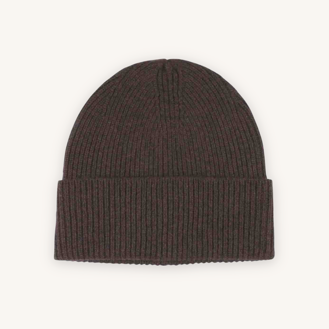 Brown Cashmere Beanie