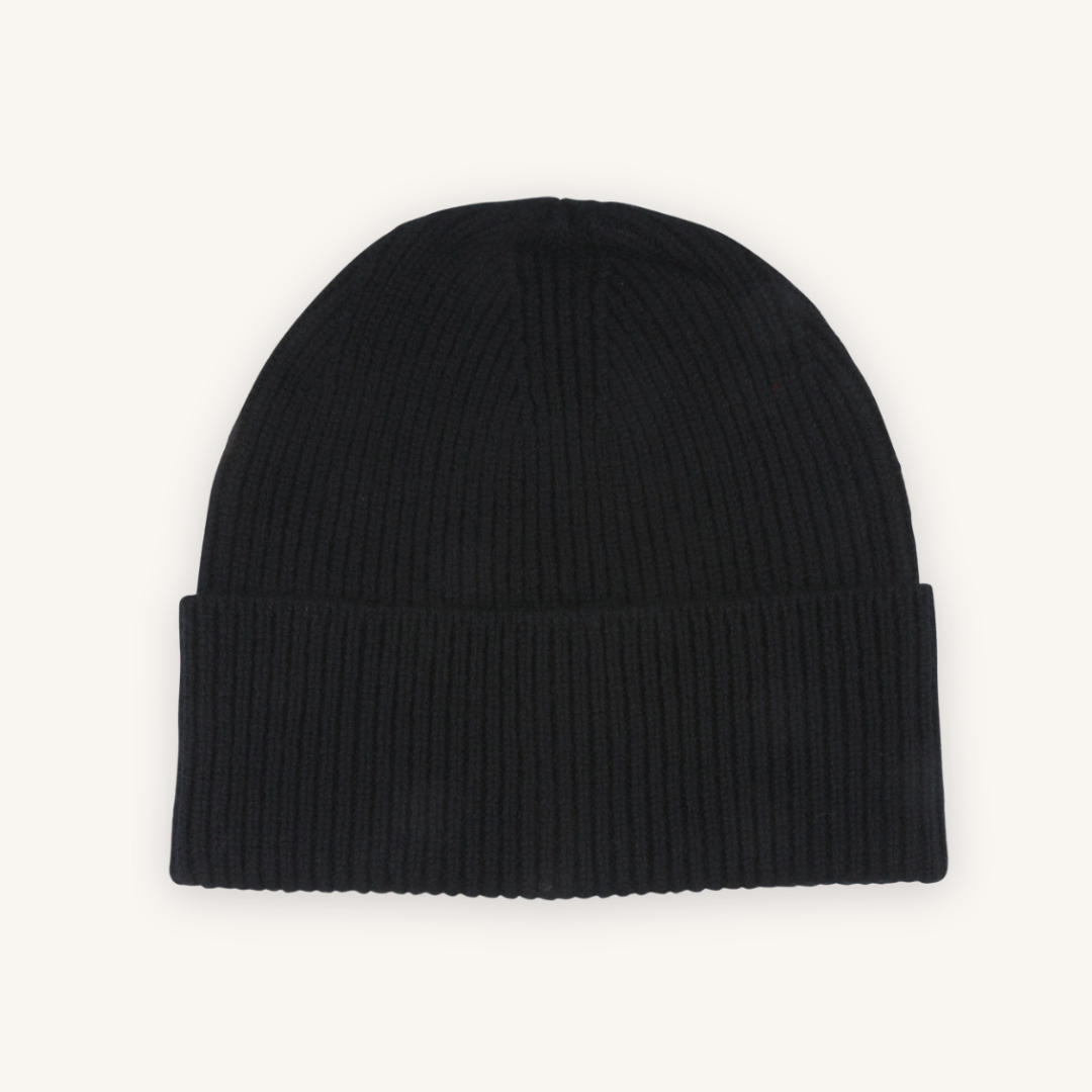 Black Cashmere Beanie