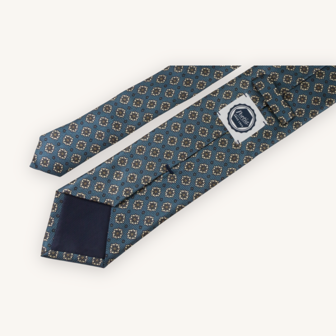 Petrol Blue Silk Tie