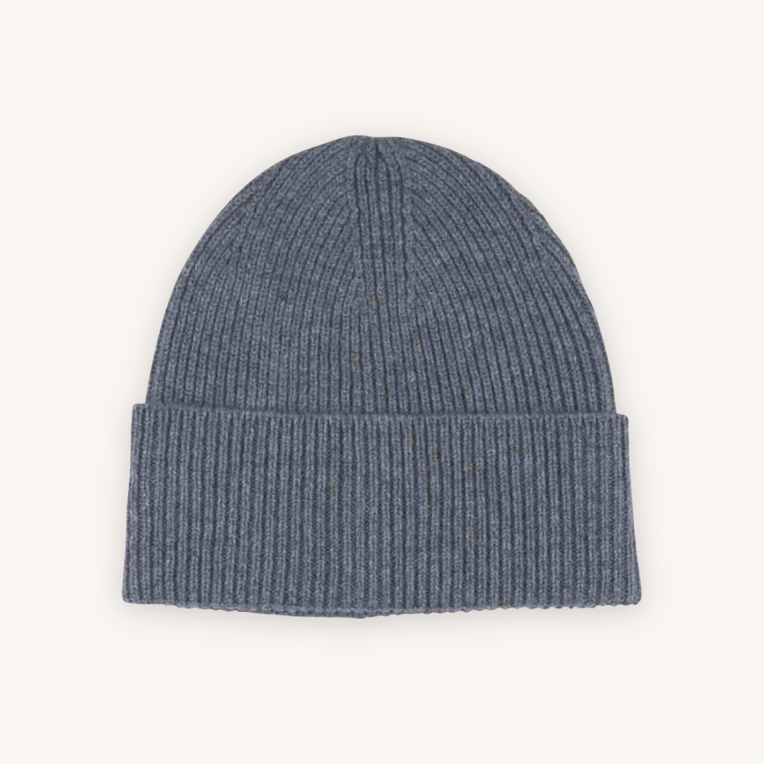 Grey Cashmere Beanie