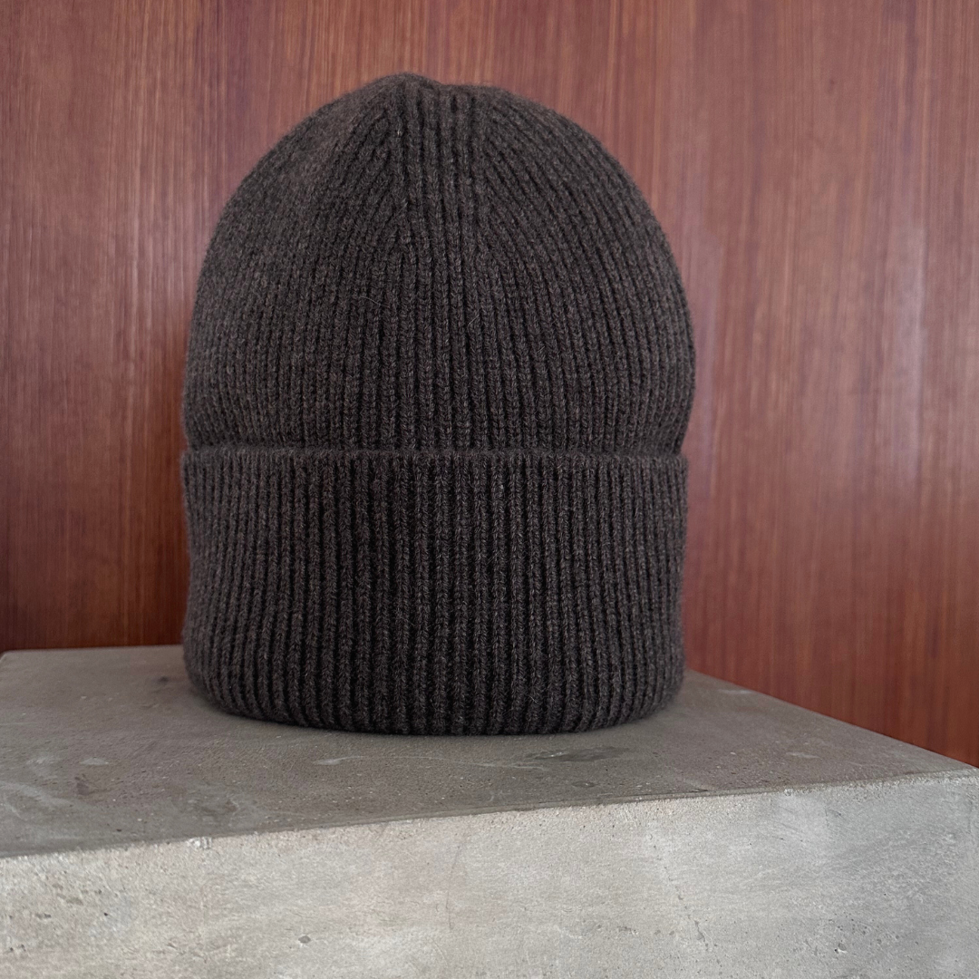 Brown Cashmere Beanie