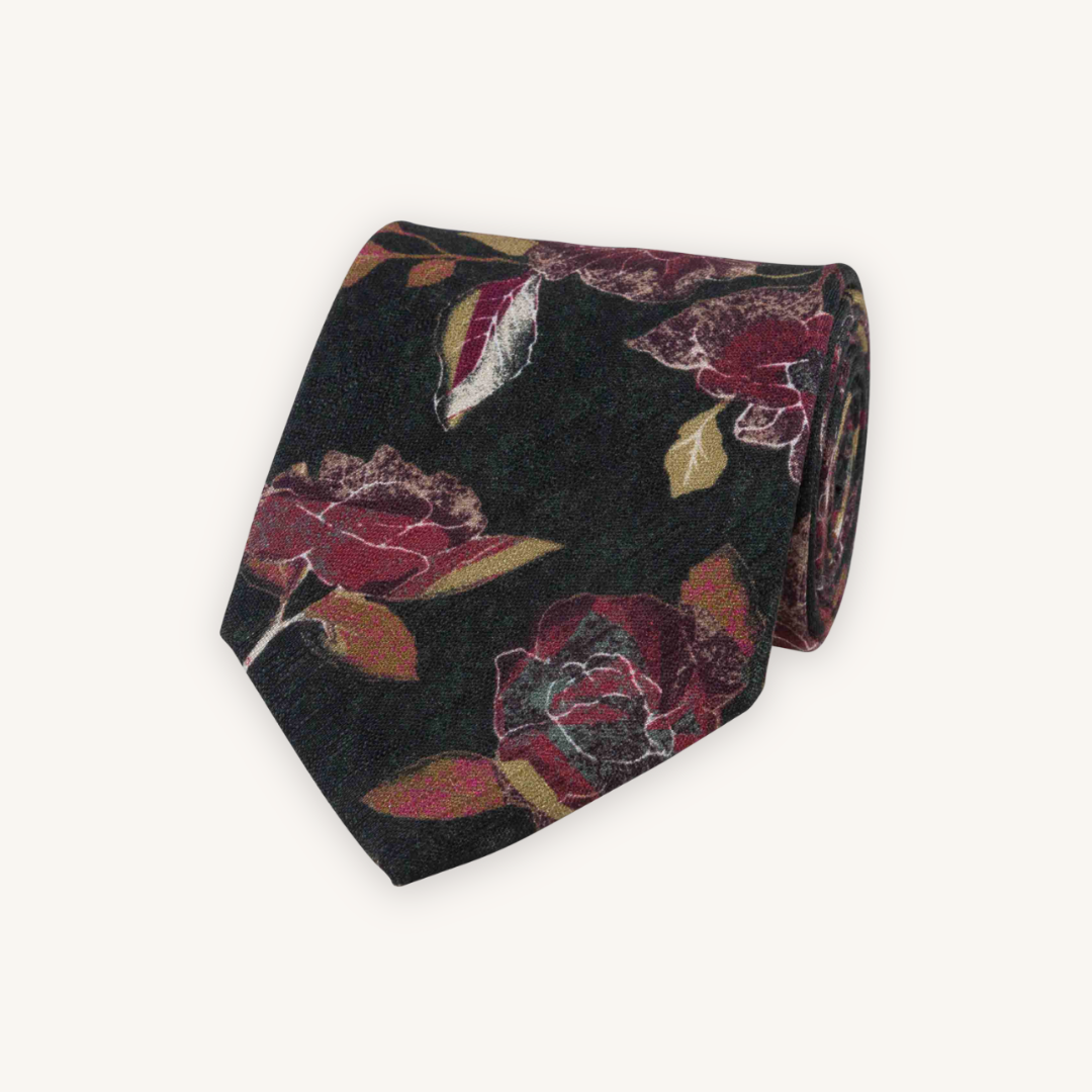 Black Silk Tie