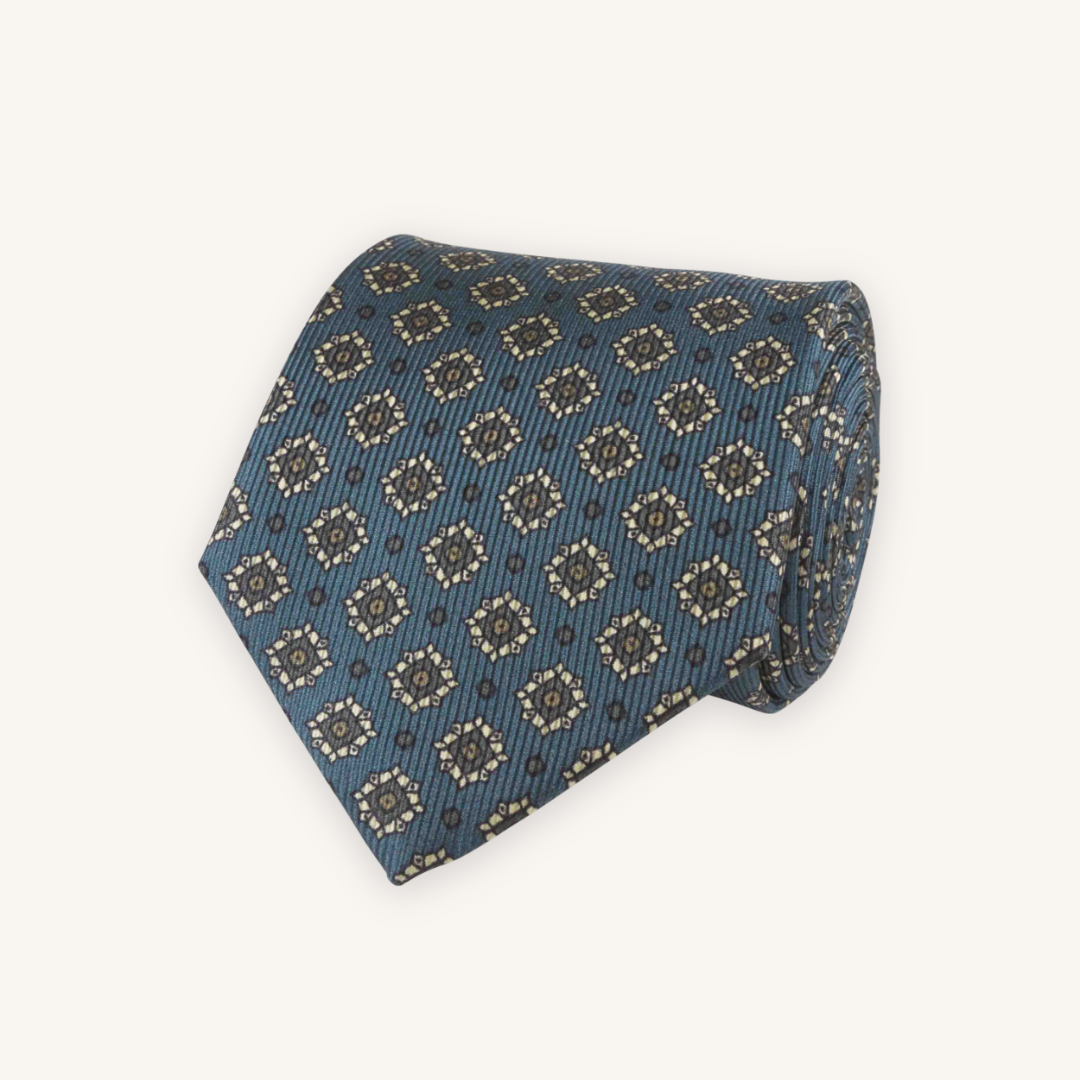 Petrol Blue Silk Tie