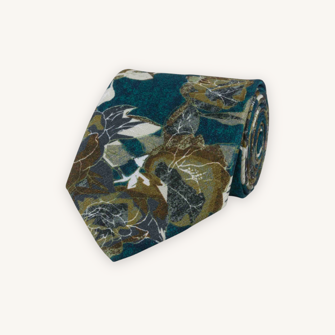 Petrol Blue Silk Tie