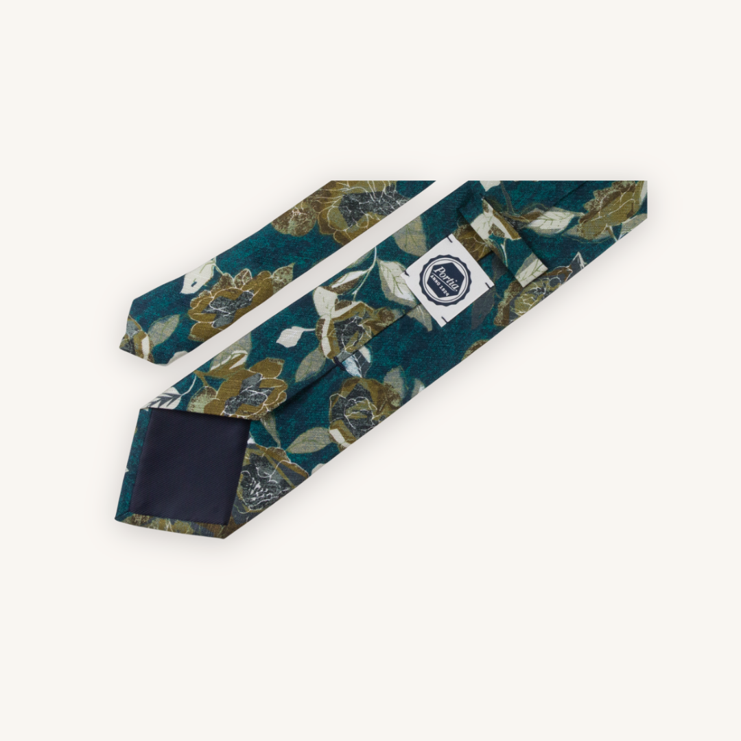 Petrol Blue Silk Tie