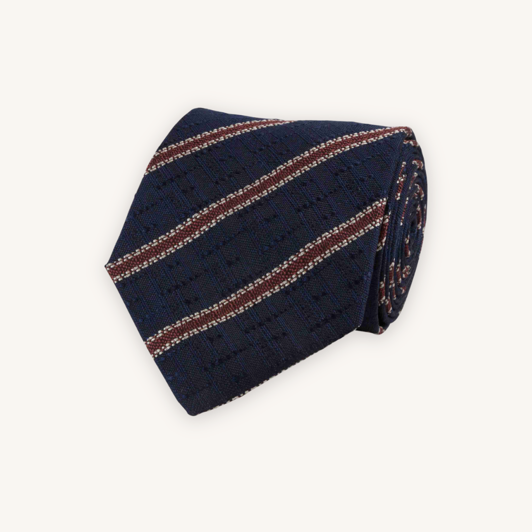 Dark Blue Silk Tie
