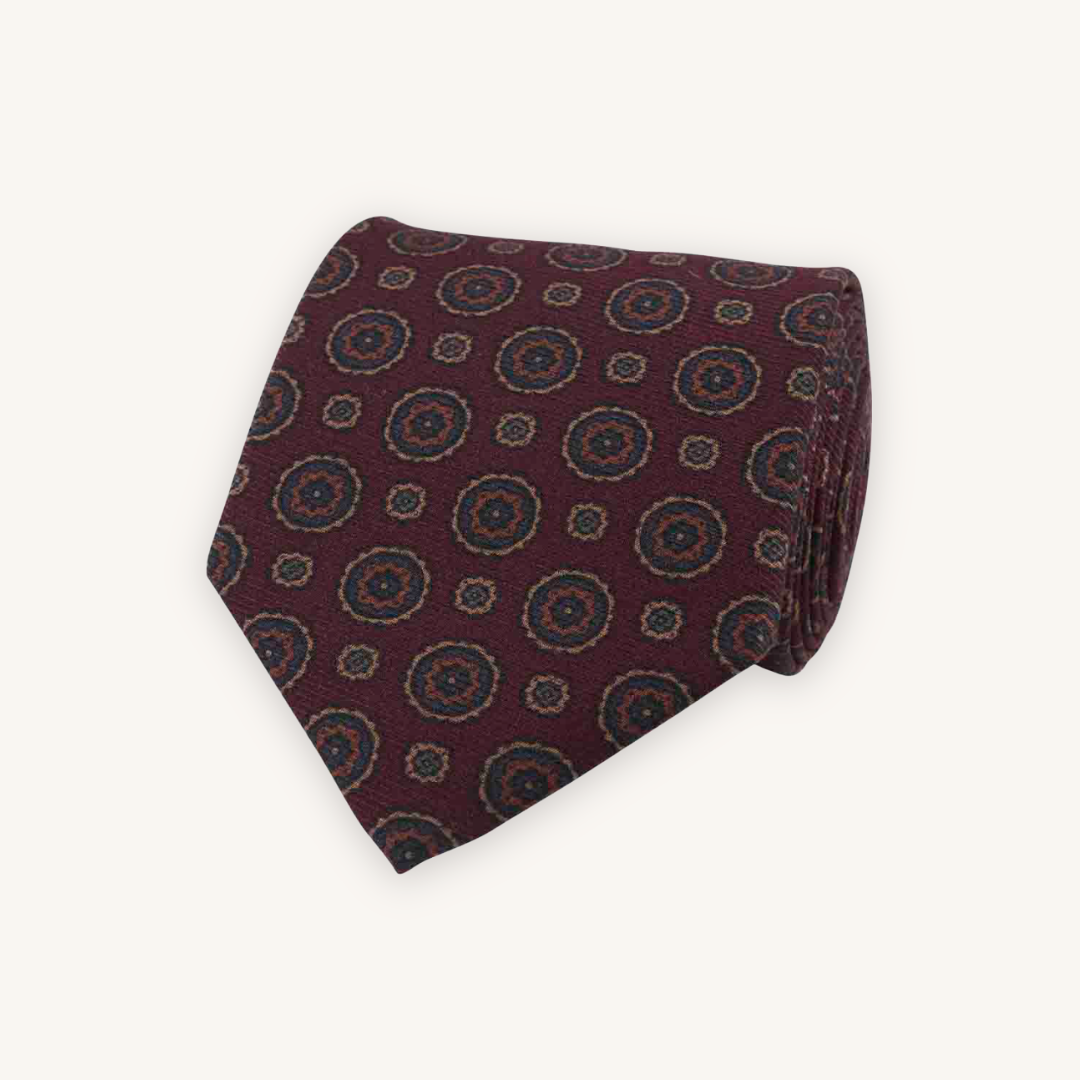 Burgundy Silk Tie