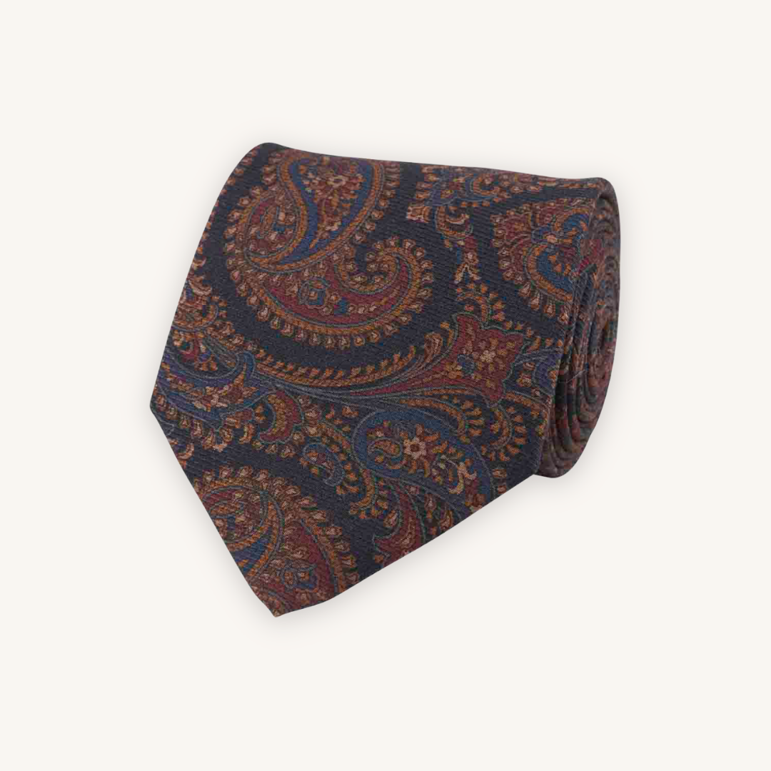 Dark Blue Silk Tie