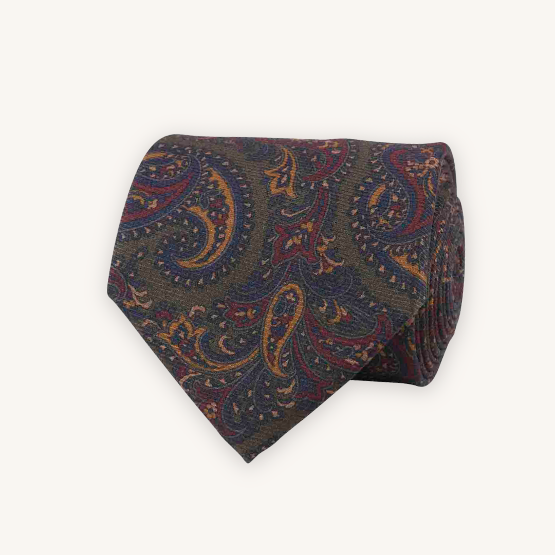 Dark Green Silk Tie