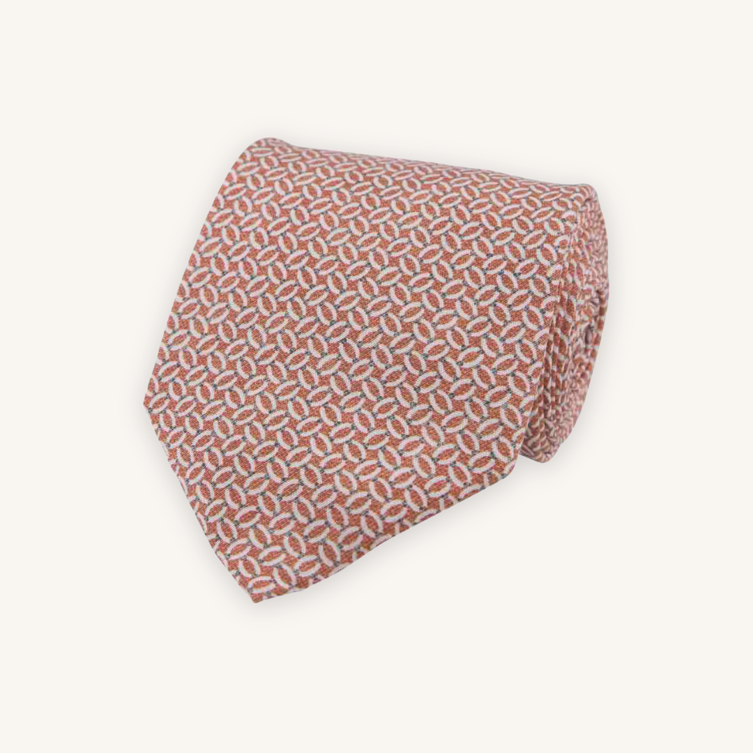 Orange Silk Tie