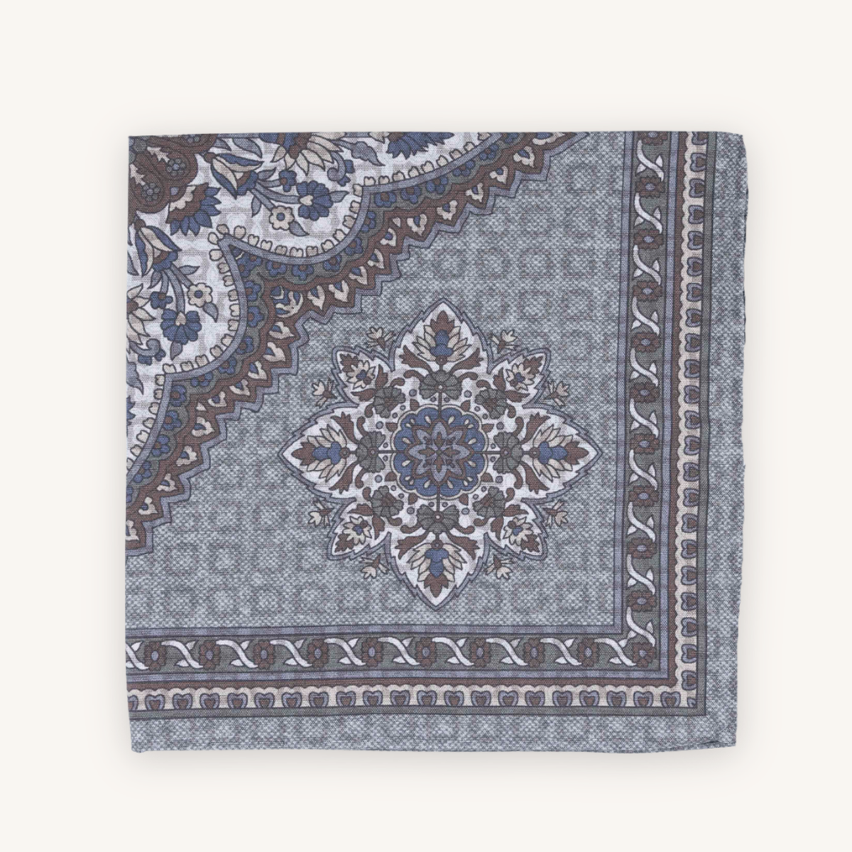Green Silk Pocket Square