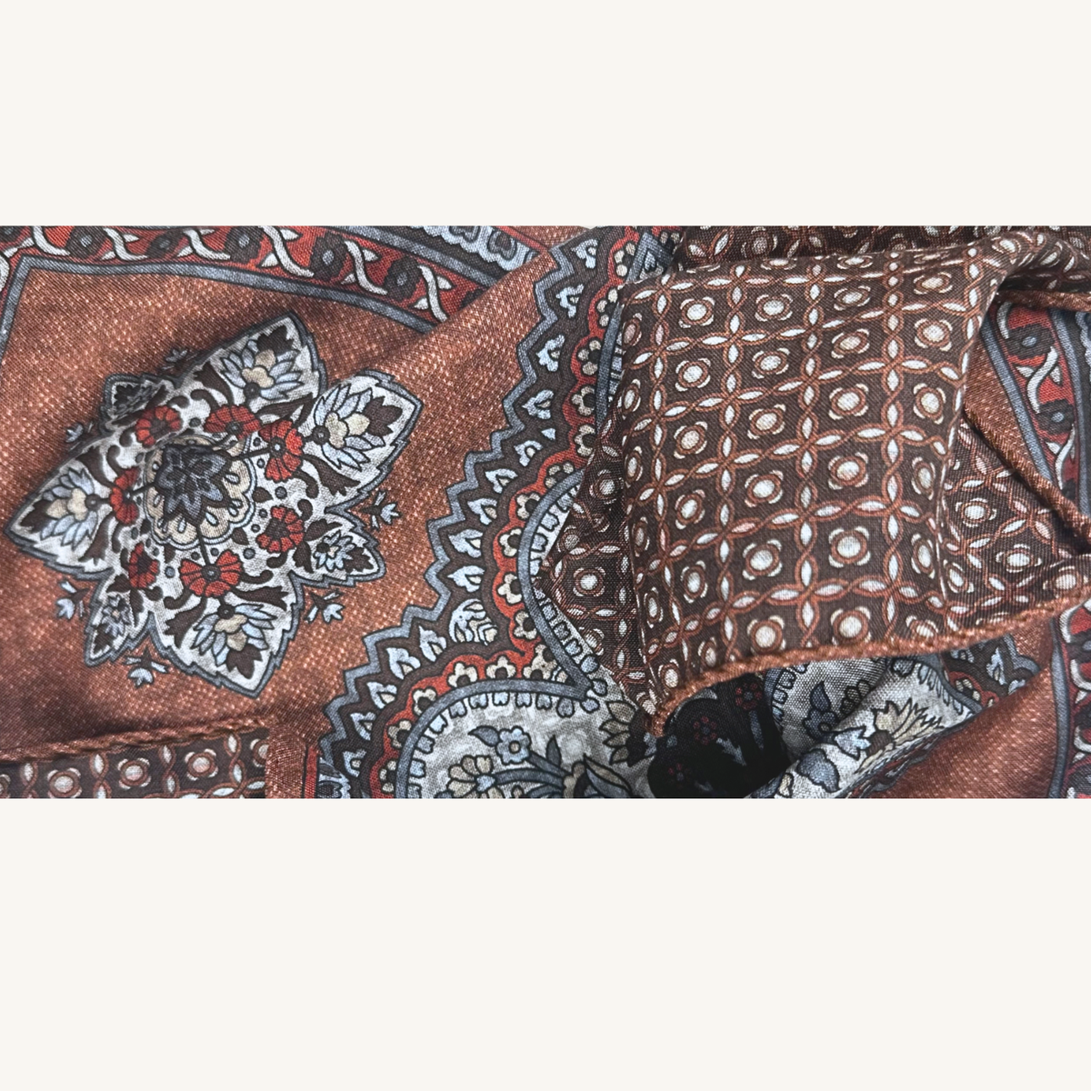 Orange Silk Pocket Square