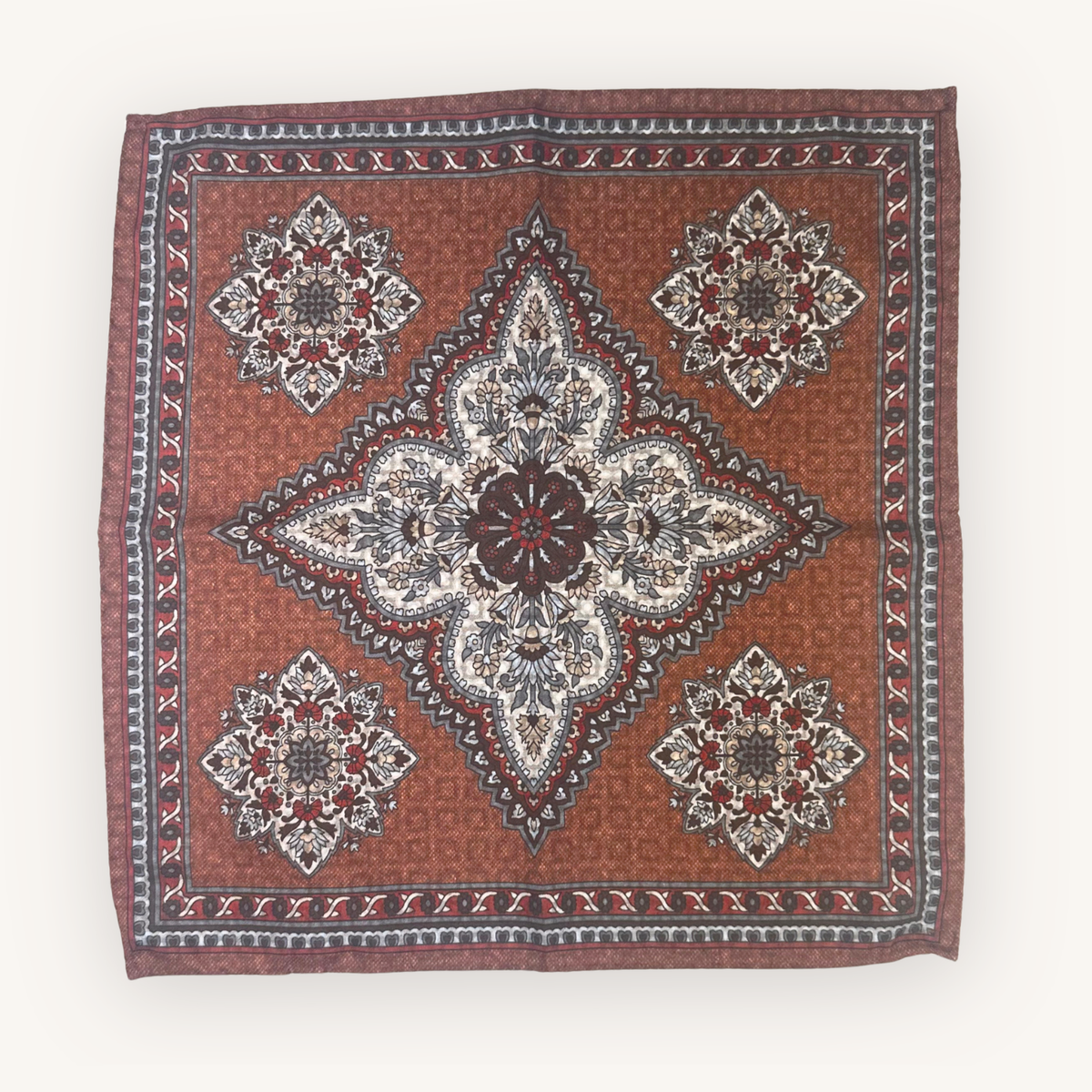 Orange Silk Pocket Square