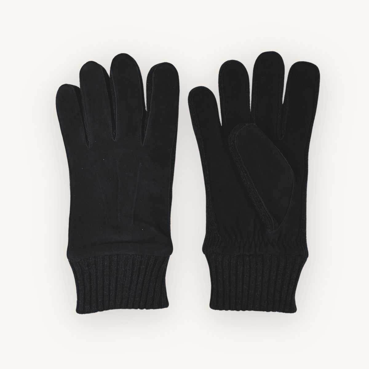 Black Suede Gloves