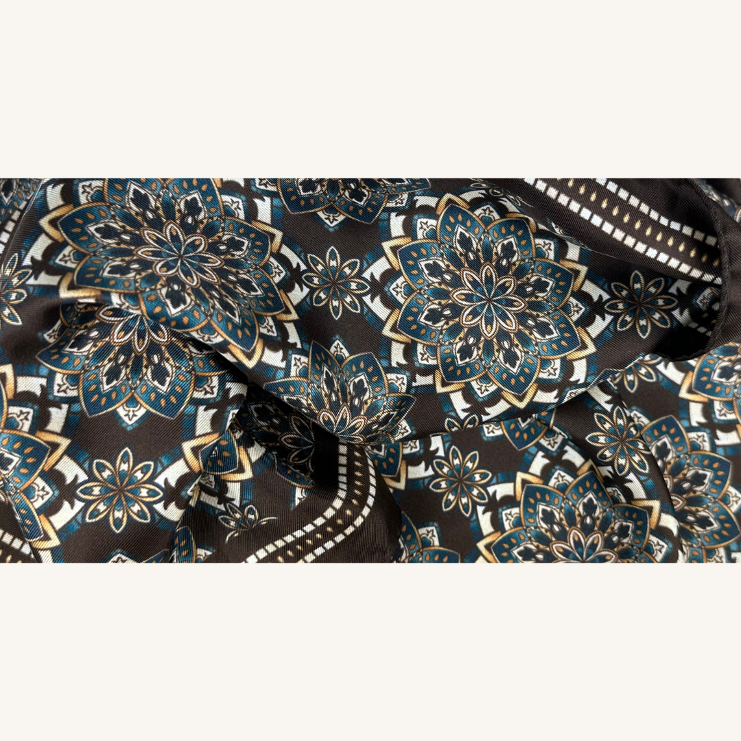 Brun Siden Bandana