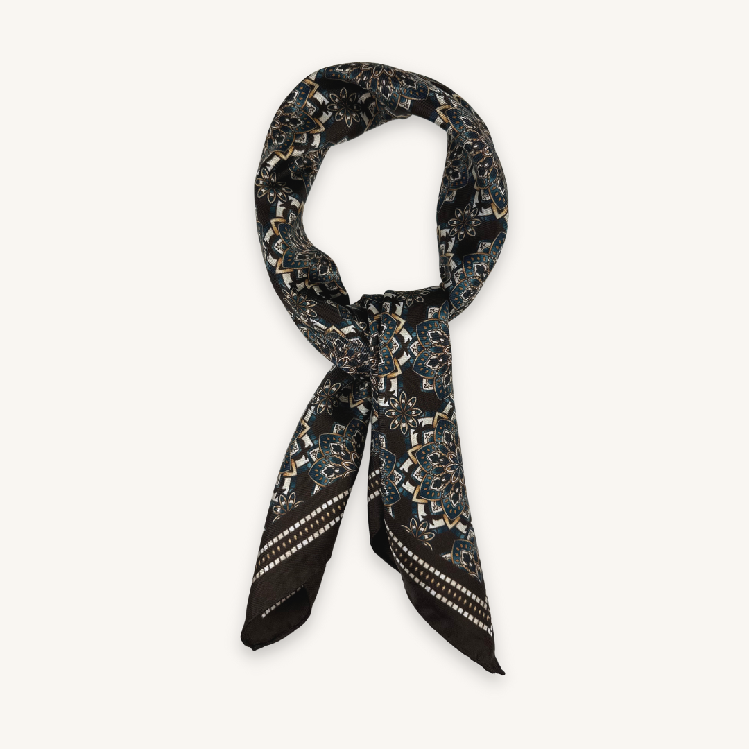 Brun Siden Bandana