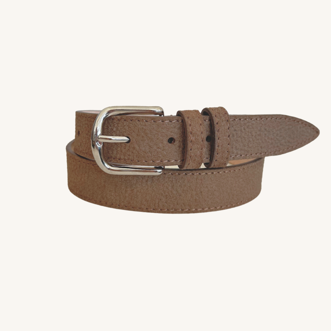 Cognac Brown Suede Belt | Made in Italy | Portia1924 Cognac Brown Suede Belt | Made in Italy | Portia1924
