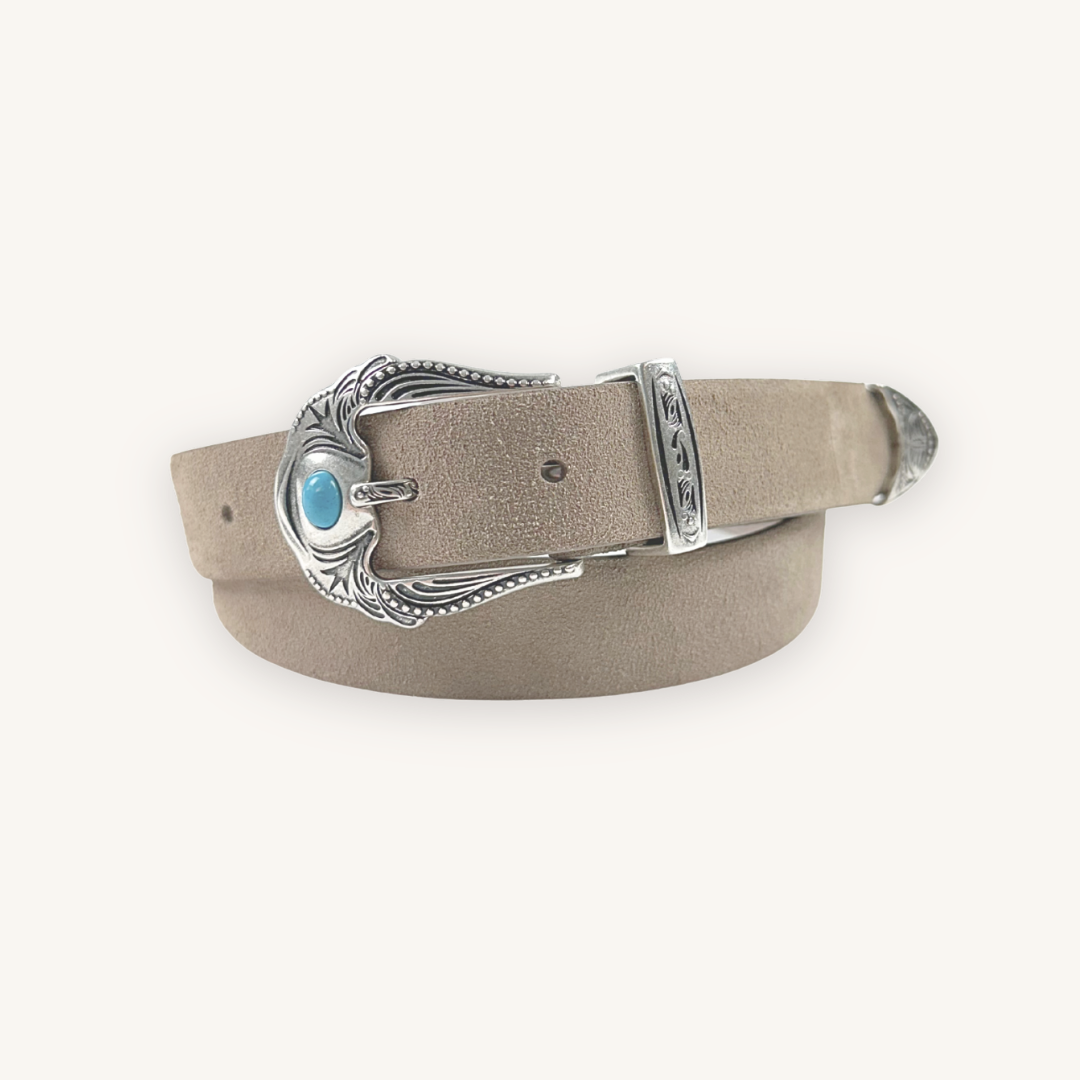 Beige Suede Belt