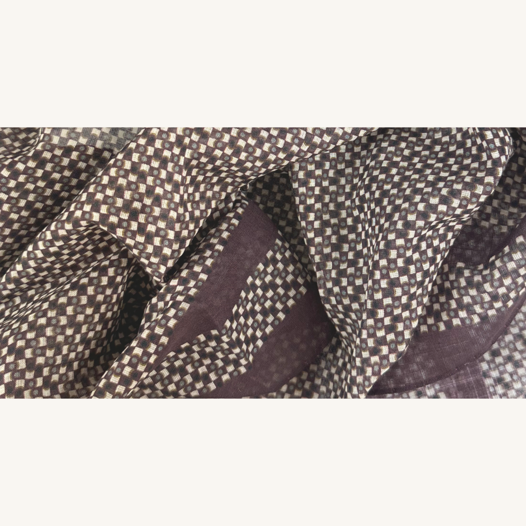 Vinröd Bomulls Bandana