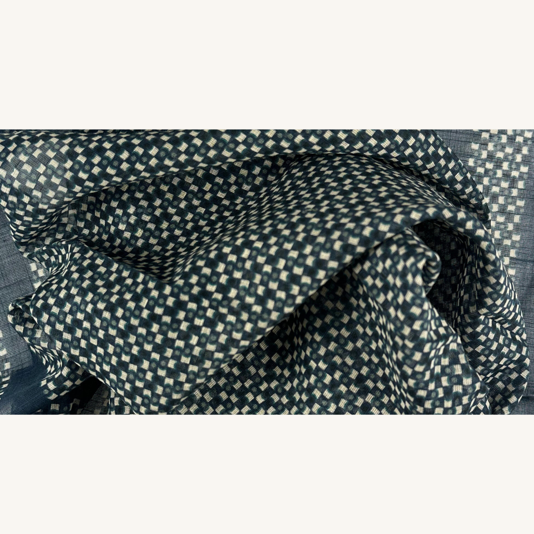 Blå Bomulls Bandana