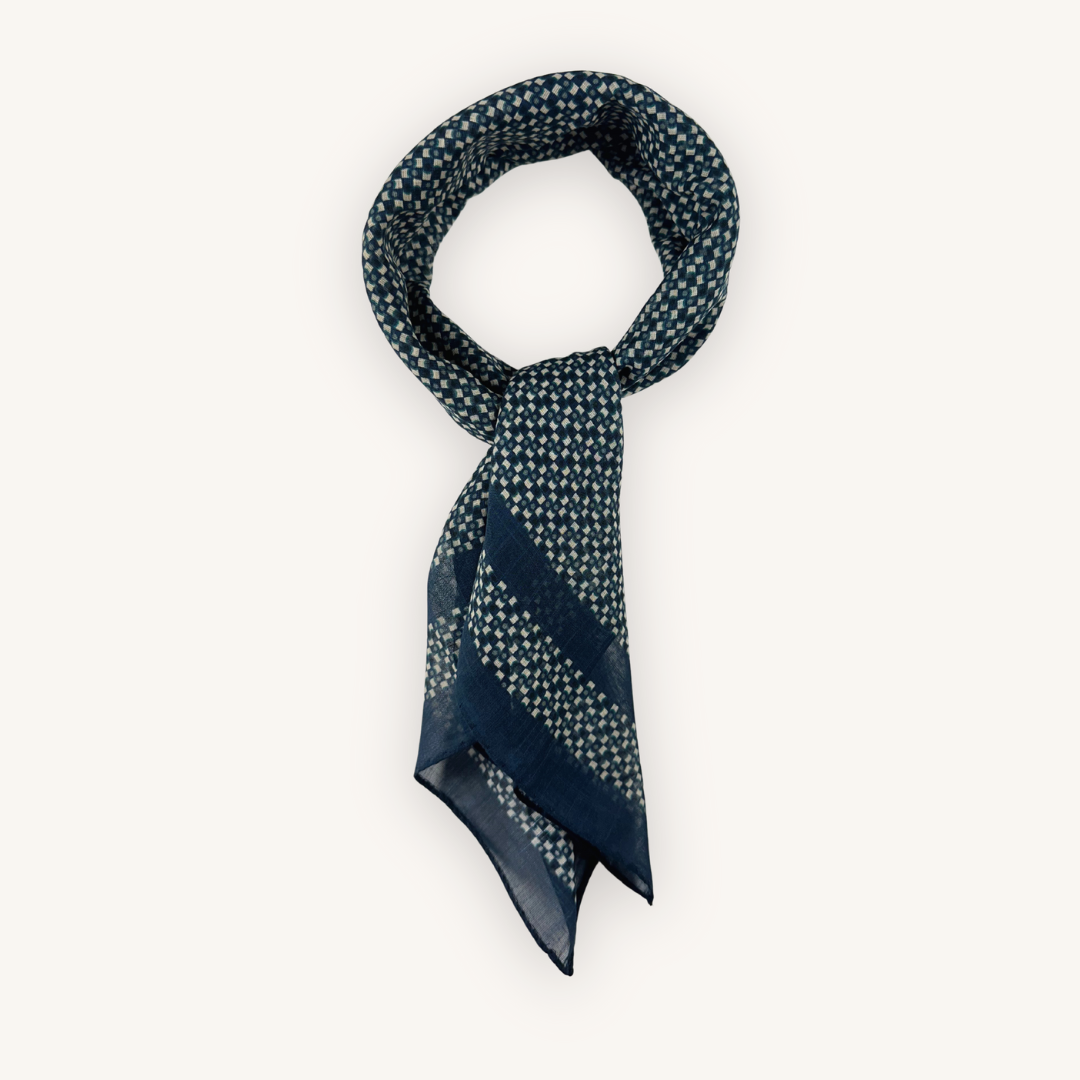 Blå Bomulls Bandana