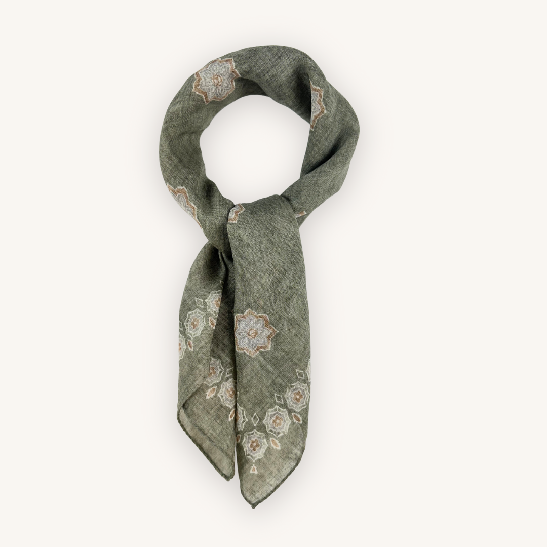 Green Wool Bandana