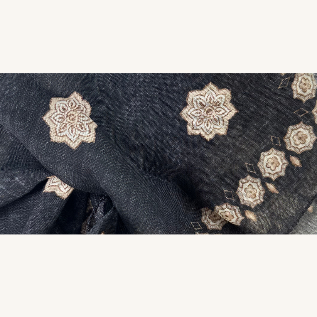 Black Wool Bandana