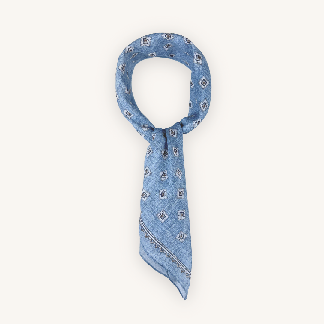 Light Blue Cotton Bandana