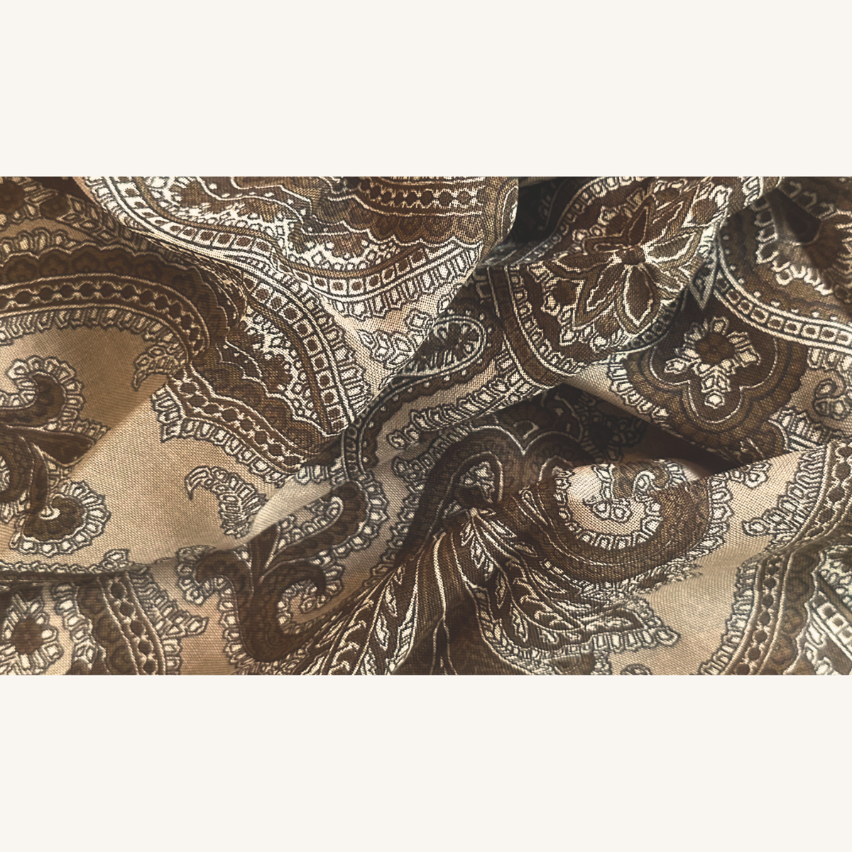 Beige Wool Bandana