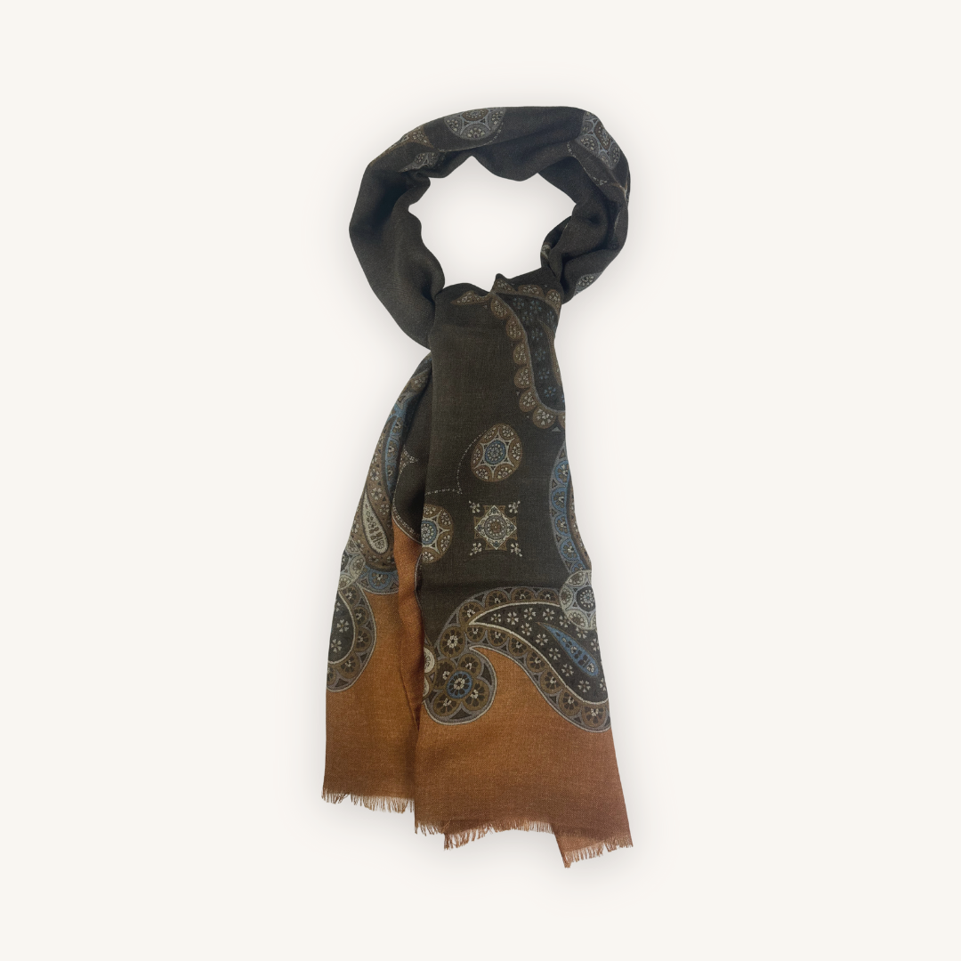 Brown Wool Scarf