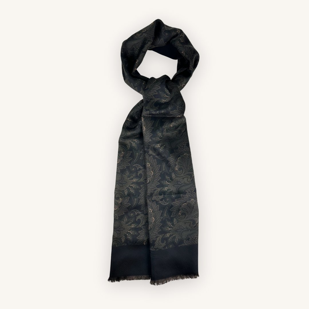 Black Silk Scarf