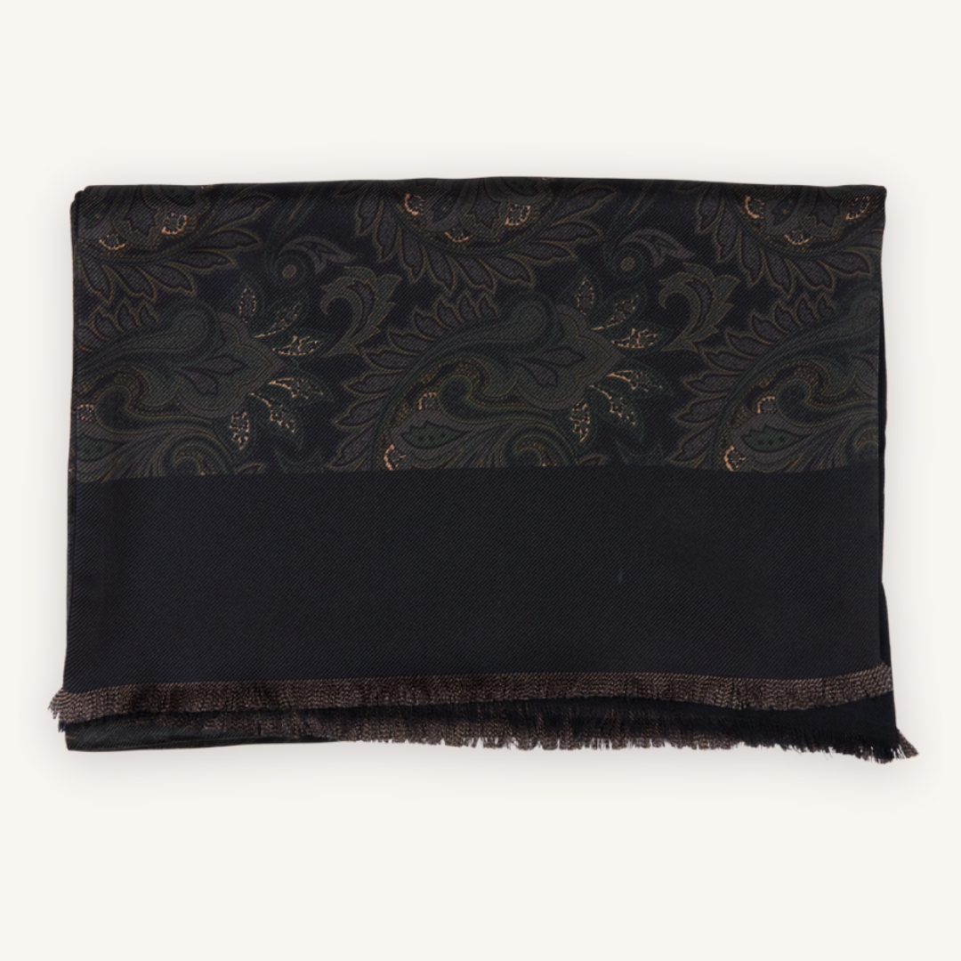Black Silk Scarf