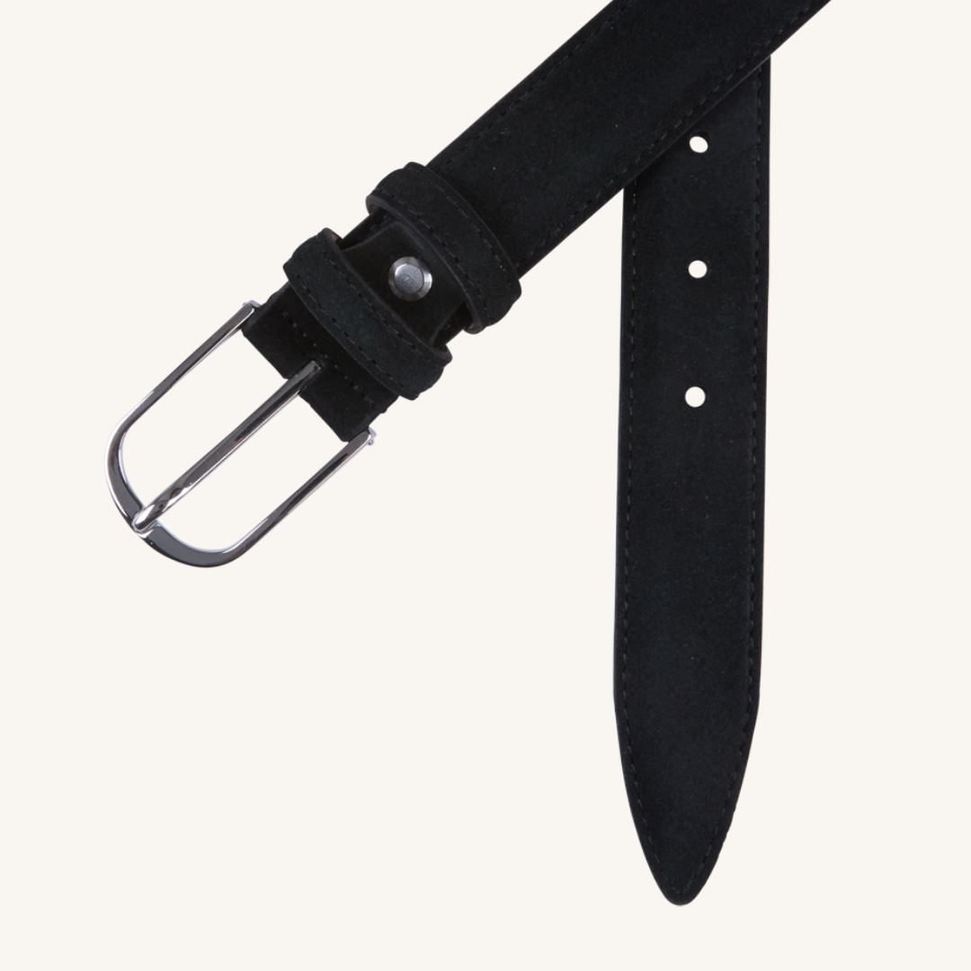 Black Suede Belt
