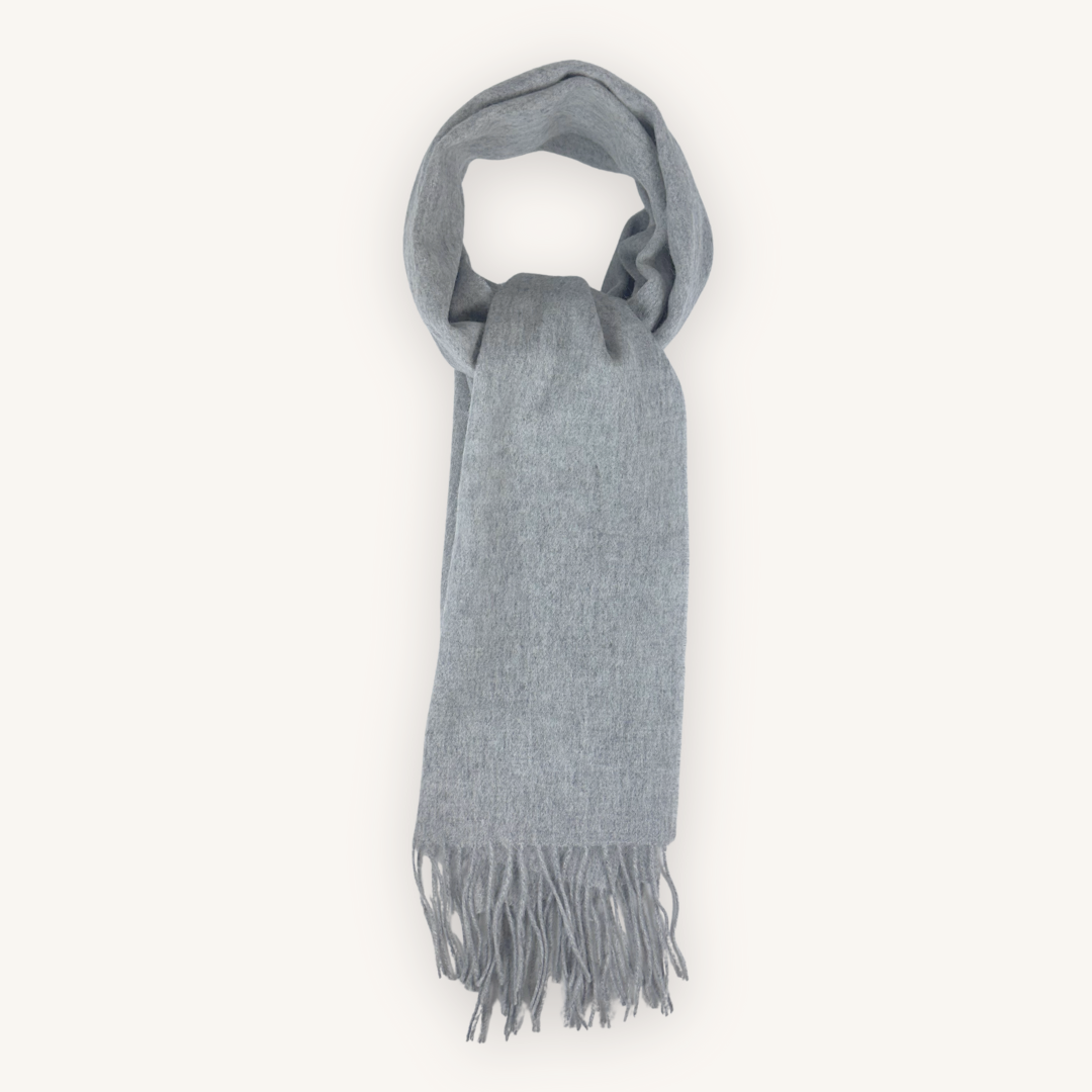 Light Grey Wool Scarf