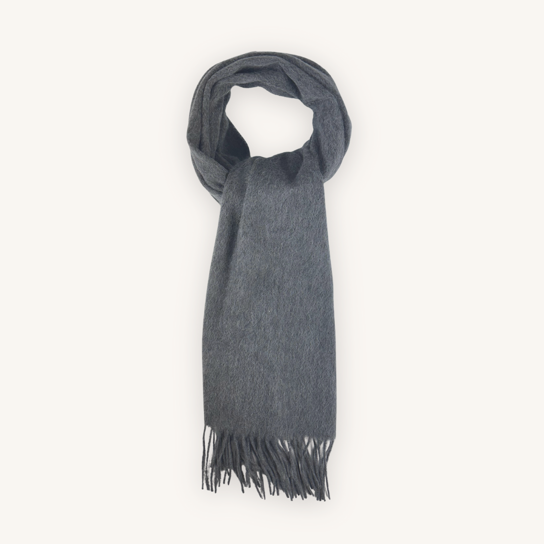Grey Wool Scarf
