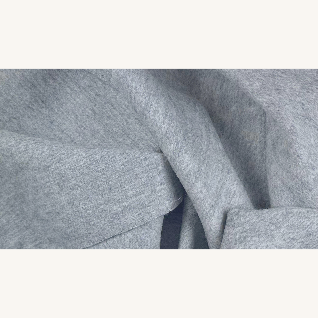 Light Grey Wool Scarf