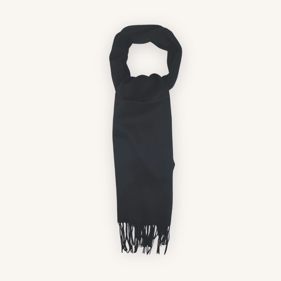 Black Wool Scarf