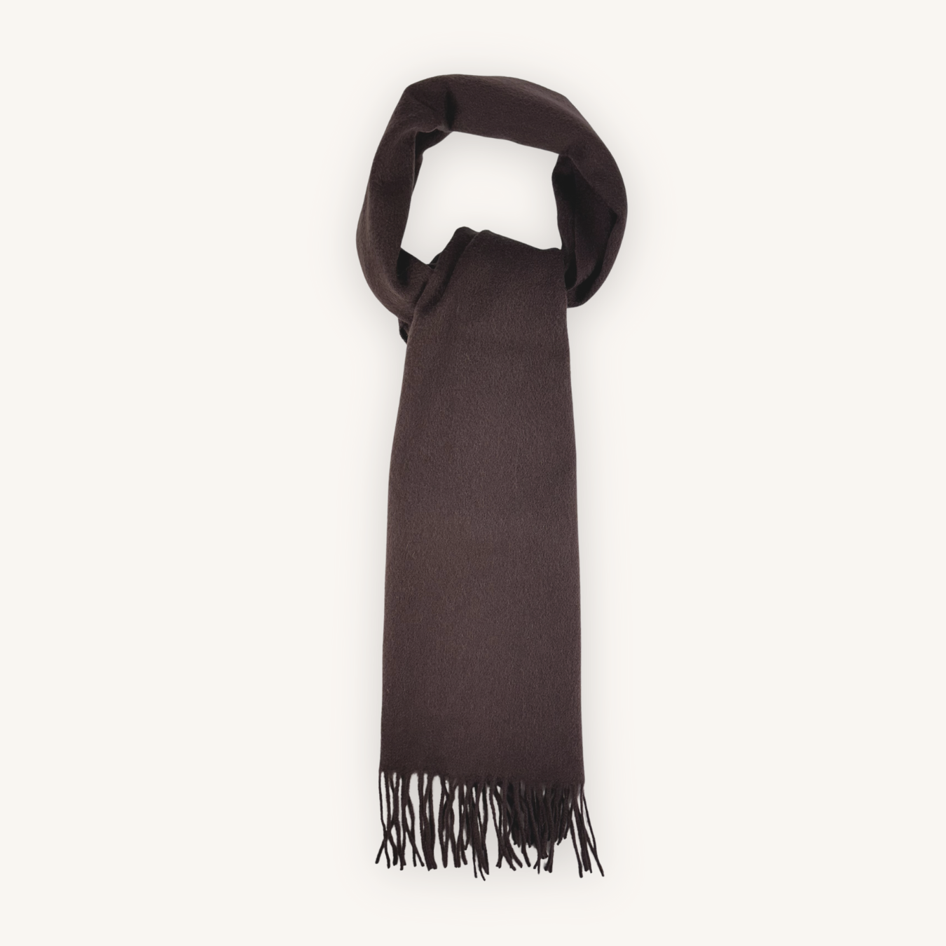 Brown Wool Scarf