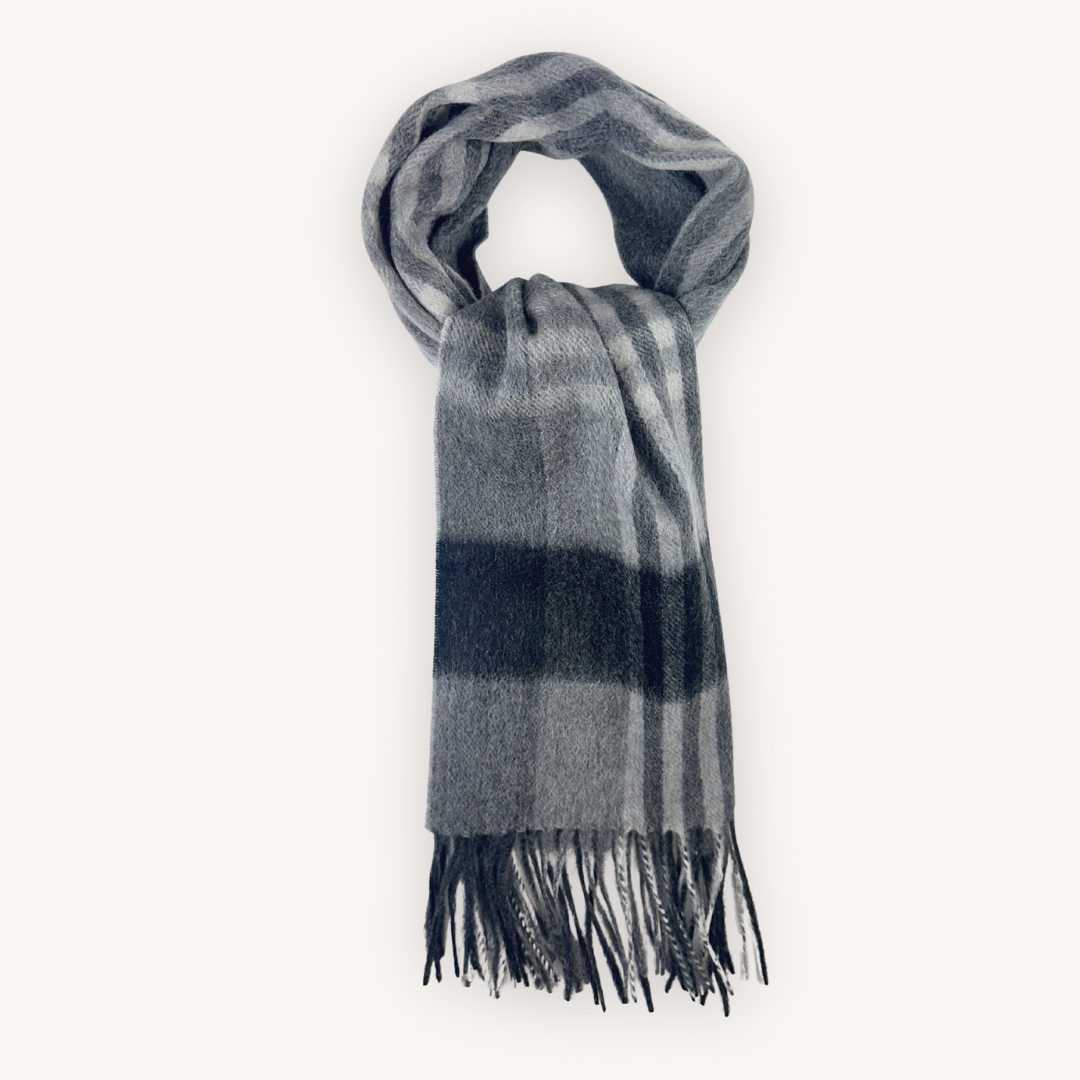 Grey Wool Scarf