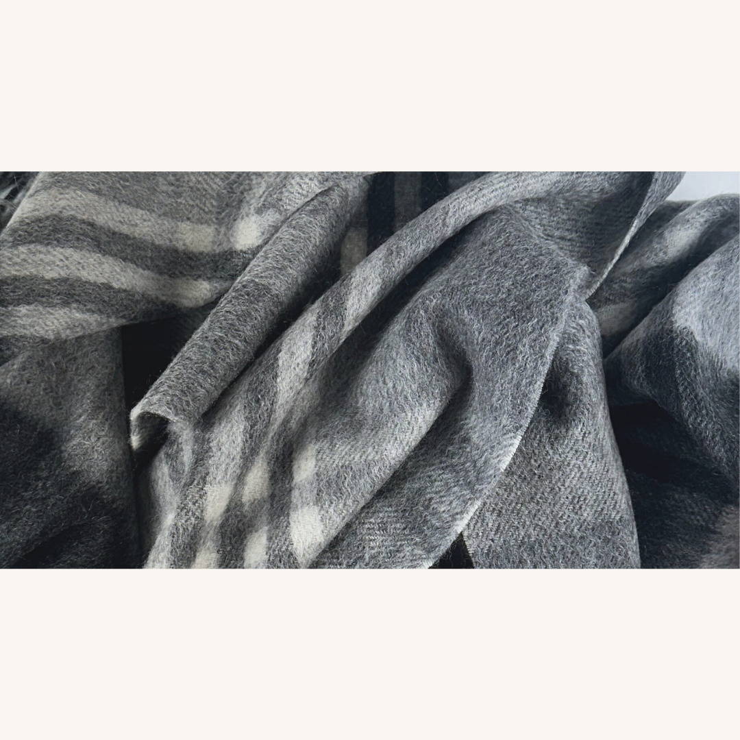 Grey Wool Scarf