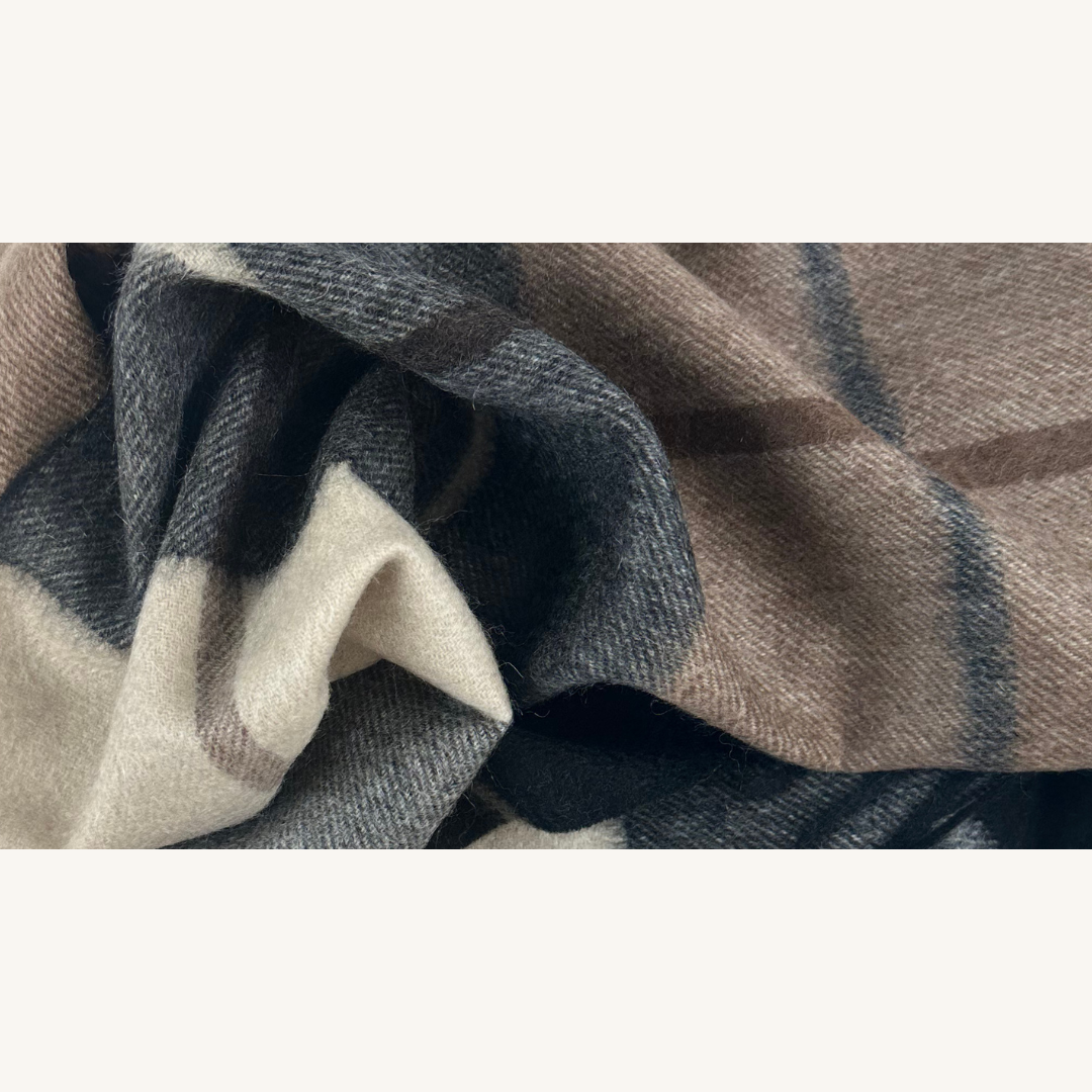 Off-White Wool Scarf