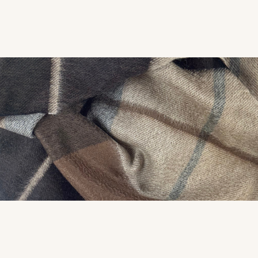 Dark Brown Wool Scarf