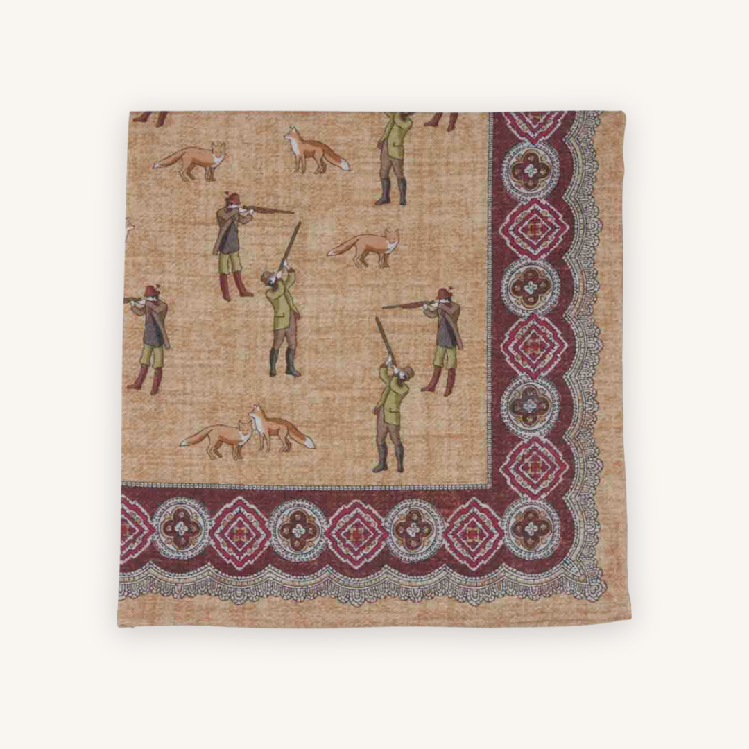 Yellow Wool Pocket Square