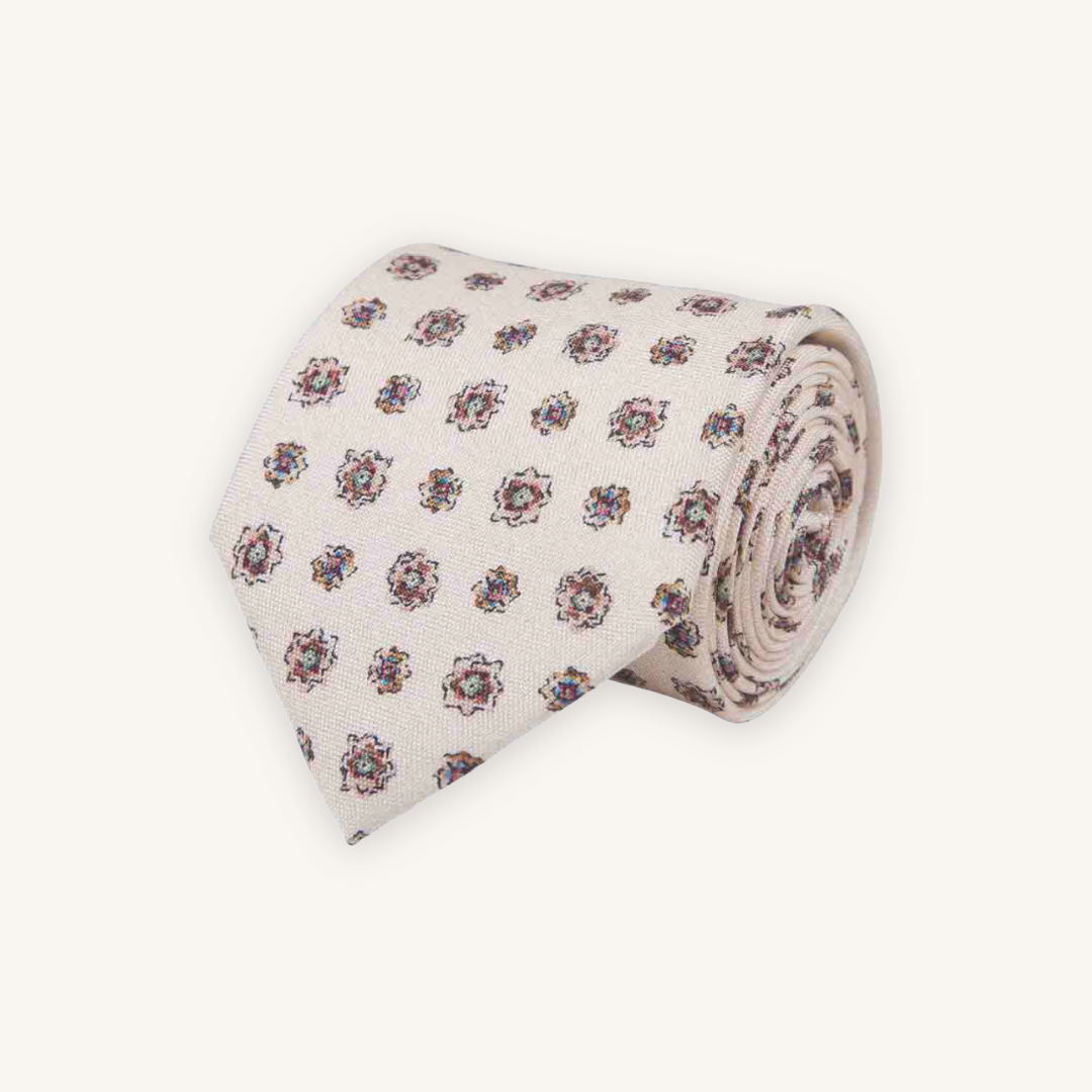 Off-White Silk Tie