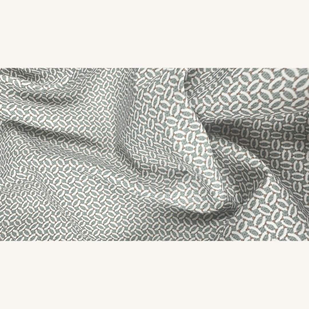 Green Pattern Swim Shorts