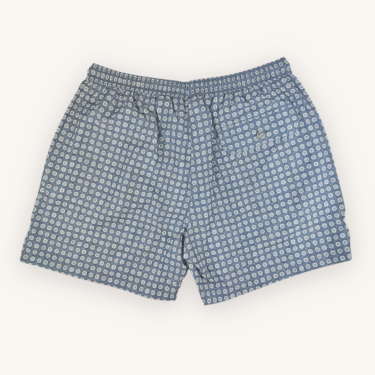 Blå Mönstrade Badbyxor