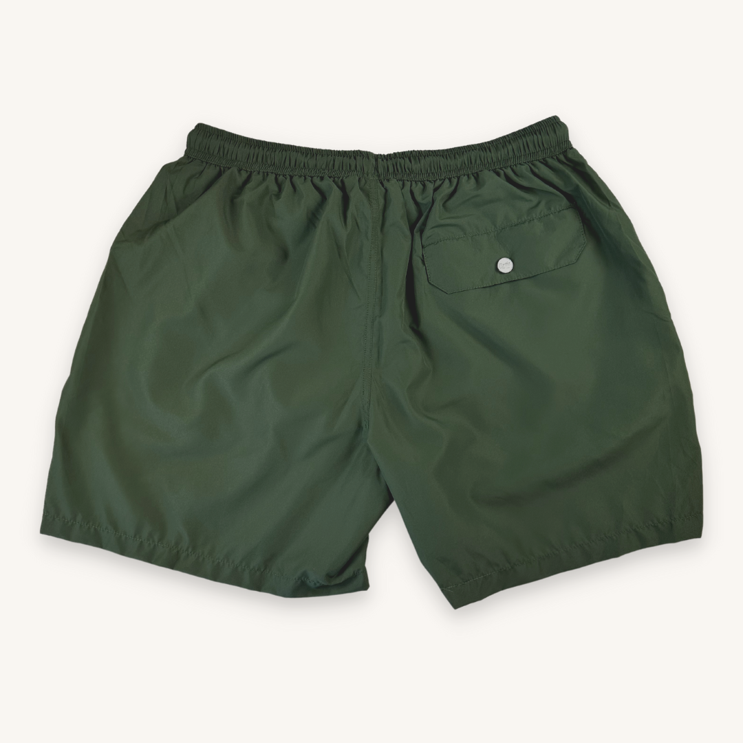 Dark Green Solid Swimshorts I Men´s Swimwear I Portia1924
