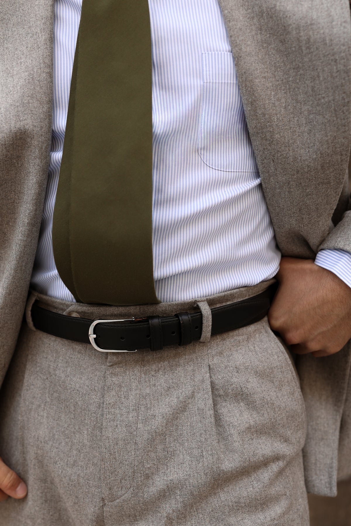 Black Leather Belt
